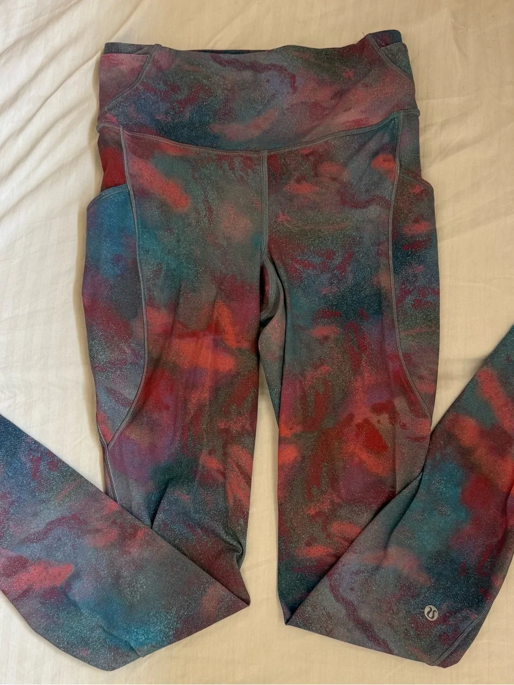 Lululemon Fast and Free High-Rise Tight 25” hazy afterglow multi